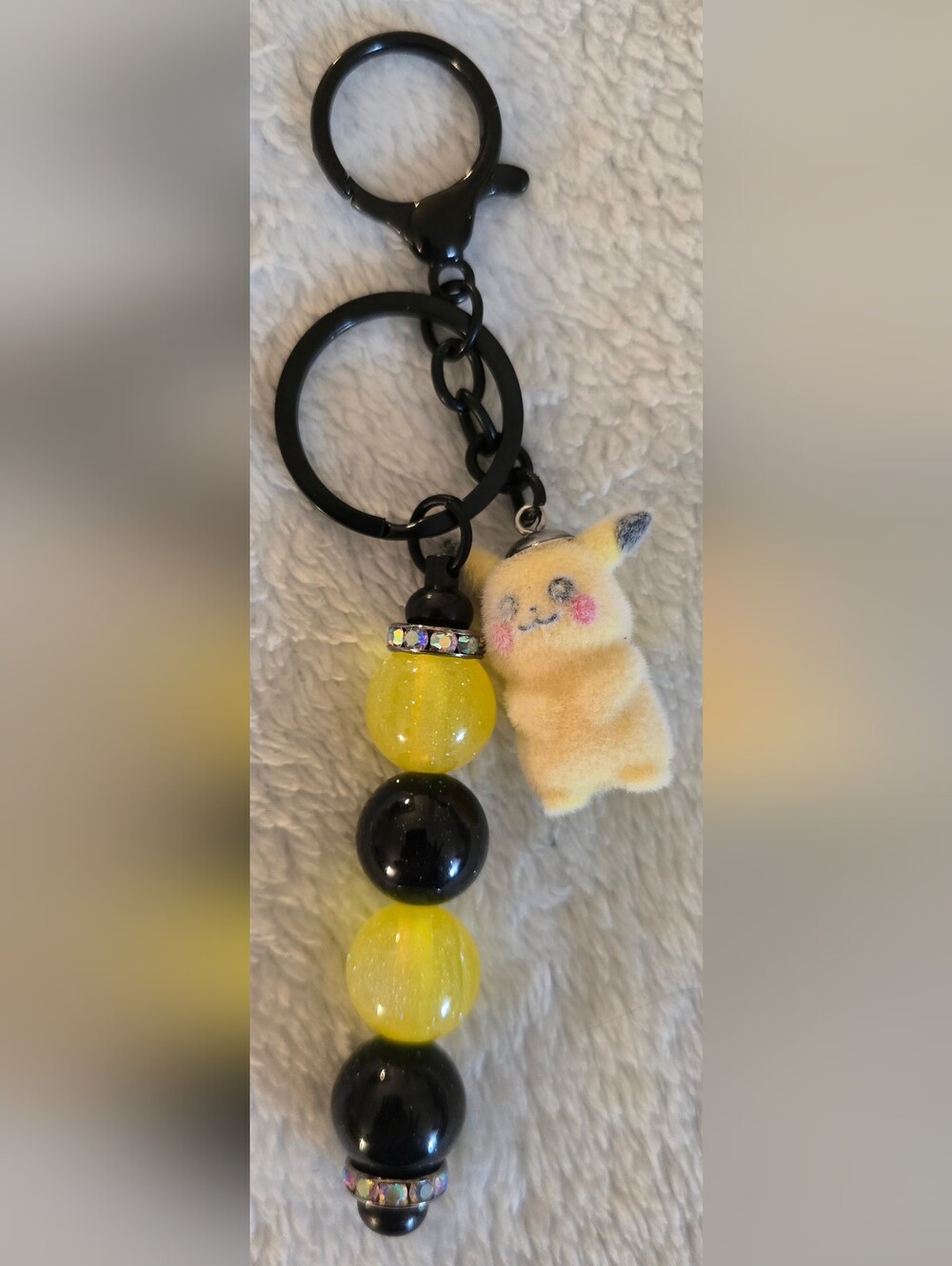 Yellow & Black Keychain/Bag Charm - Pikachu